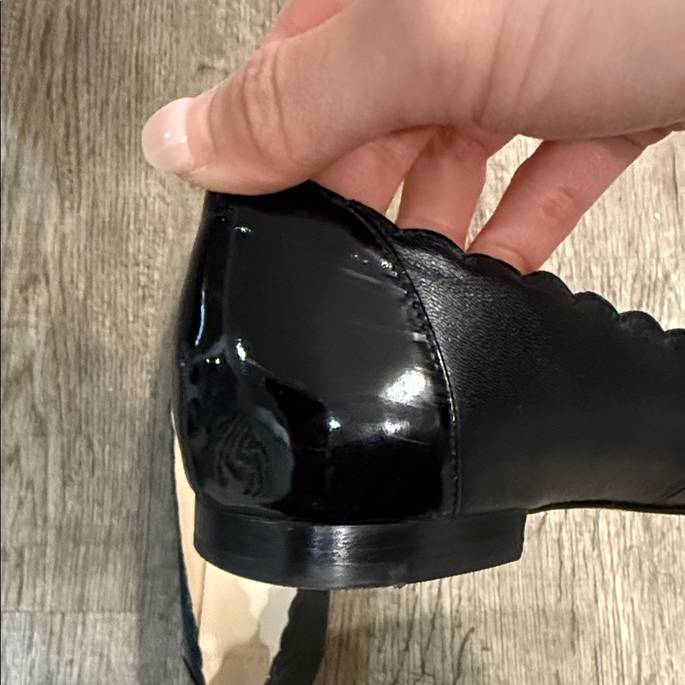 Cole Haan Black Scalloped Flats - Picture 6 of 7